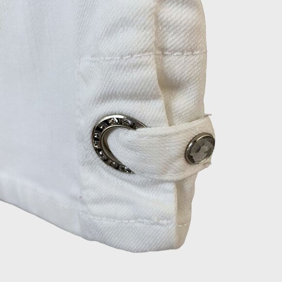 NYDJ Lift-Tuck Crop Capri Denim Jeans Women's Size 8P White Casual Comfort Fit - Picture 8 of 12